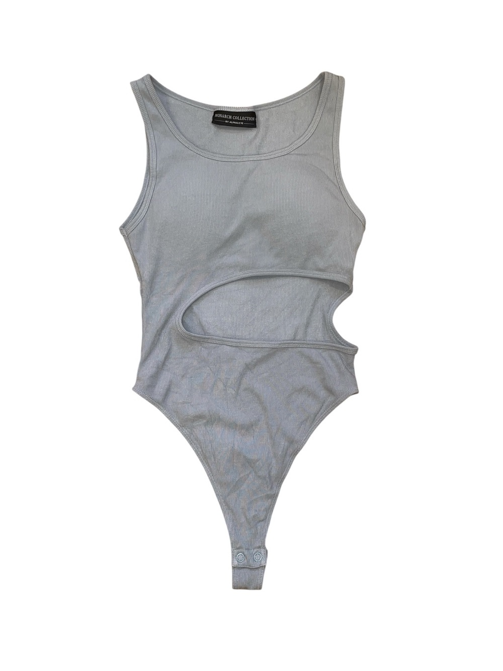 Monarch collection by Alphalete blue cut out bodysuit